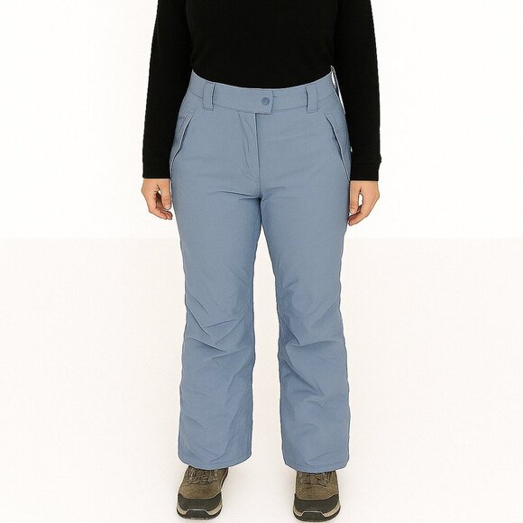 Columbia Waterproof Snow Pants Blue Medium Insulated Outdoorcore Snowcore Ski - Picture 2 of 16